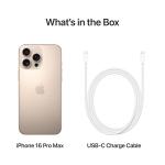iPhone 16 Pro Max 5G Mobile Phone with Camera Control, 4K 120 fps Dolby Vision and a Huge Leap in Battery Life. Works with AirPods