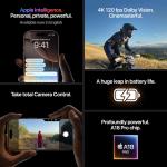 iPhone 16 Pro Max 5G Mobile Phone with Camera Control, 4K 120 fps Dolby Vision and a Huge Leap in Battery Life. Works with AirPods